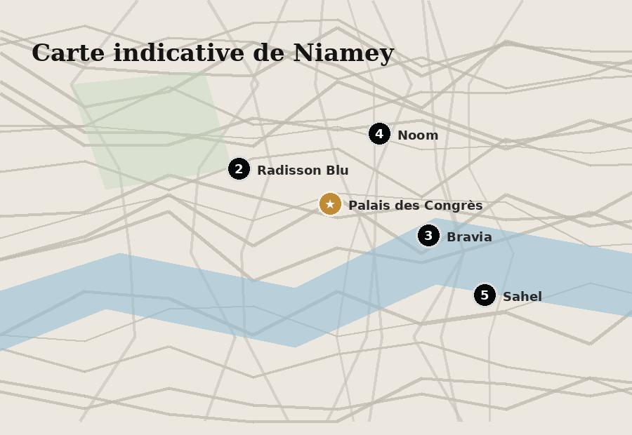Carte de Niamey